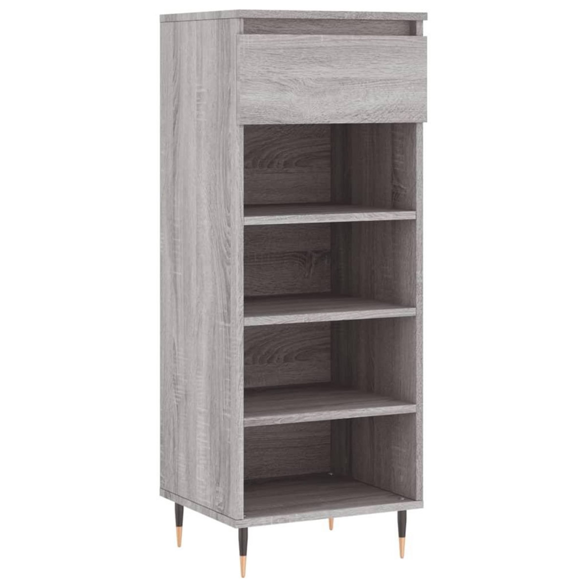 VIDAXL Armoire a chaussures Sonoma gris 40x36x105 cm Bois d'ingenierie