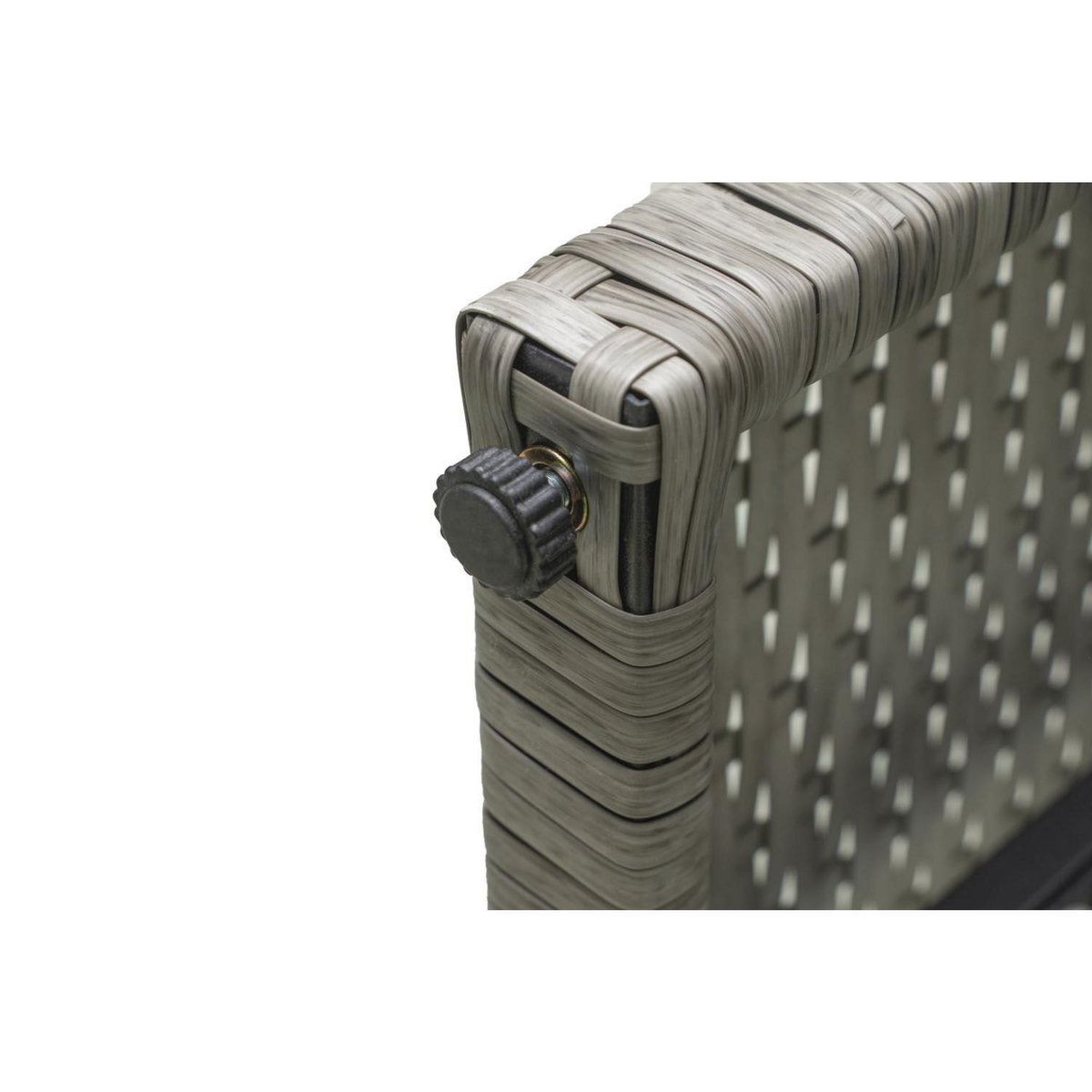 CONCEPT USINE Salon de jardin d'angle 8 places en résine gris & marron MOOREA