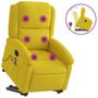 Voir la diapositive 2 : VIDAXL Fauteuil de massage inclinable Jaune Velours