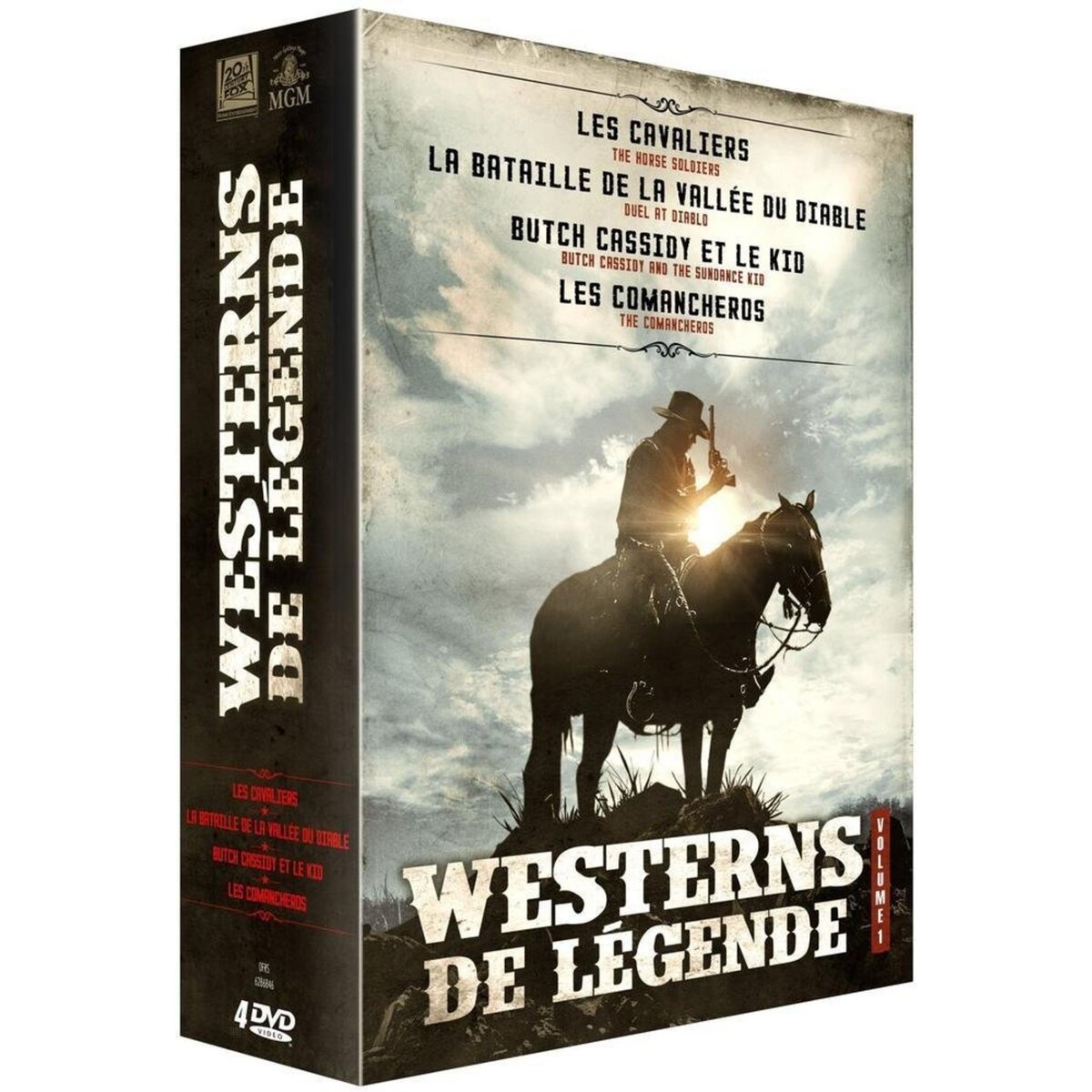 Westerns de légende - Vol. 1 : Les cavaliers + La bataille de la vallée du diable + Butch Cassidy et le Kid + Comancheros