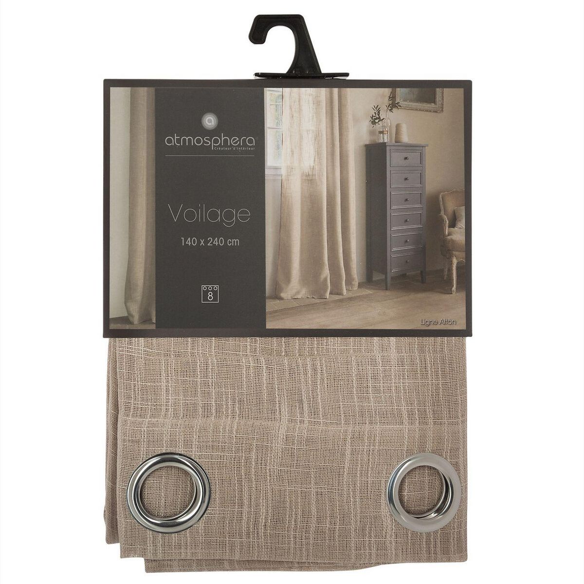 ATMOSPHERA Voilage Alton - 140 x 240 cm