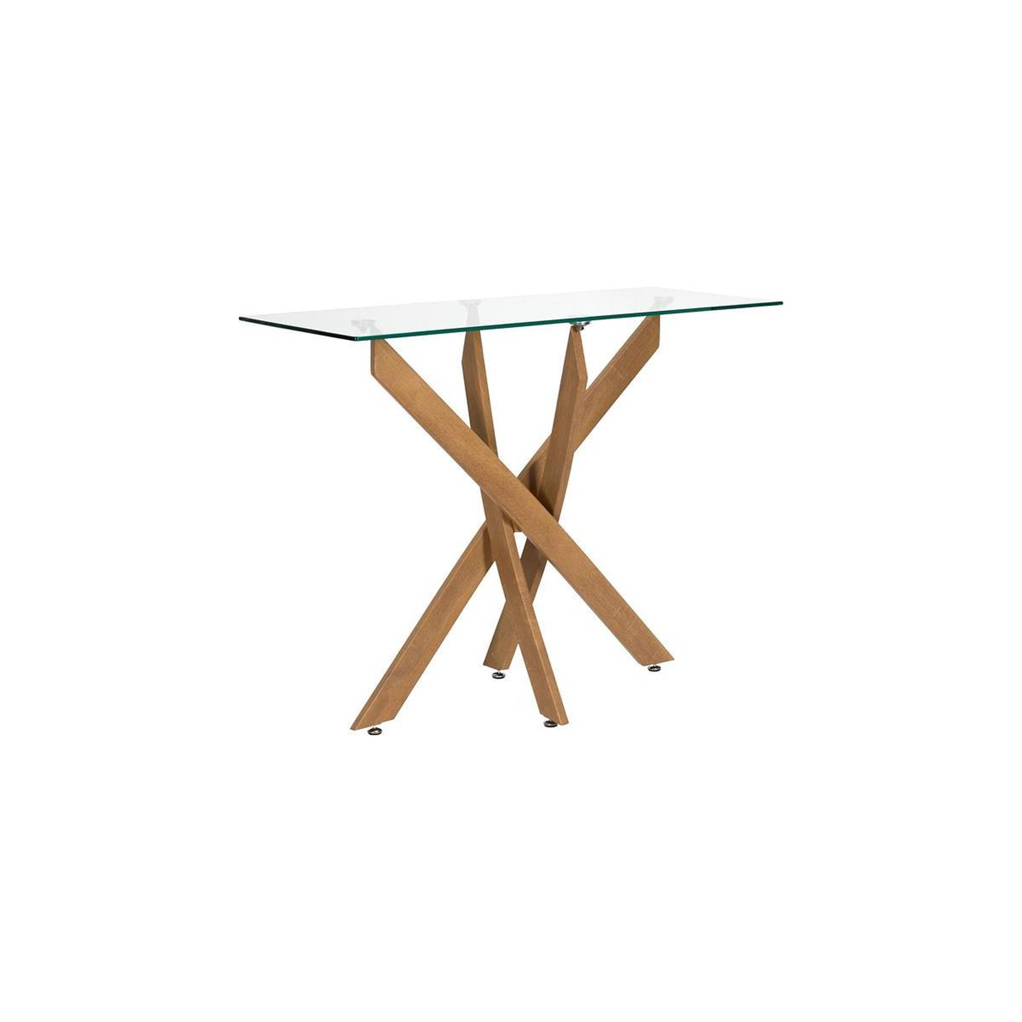 The Home Deco Factory Console en verre  heritage  100cm transparent