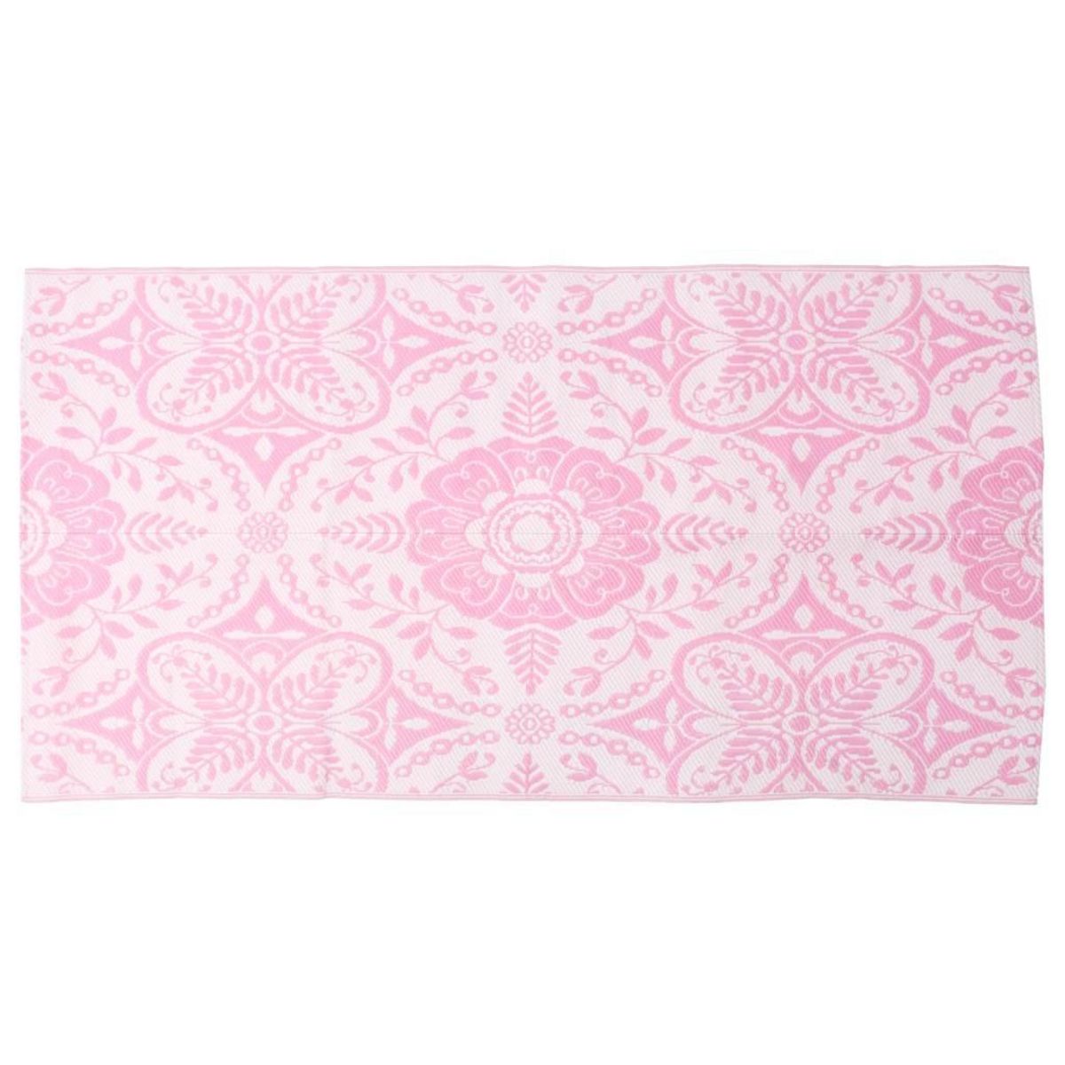 VIDAXL Tapis d'exterieur ARAKIL rose 120x180 cm PP