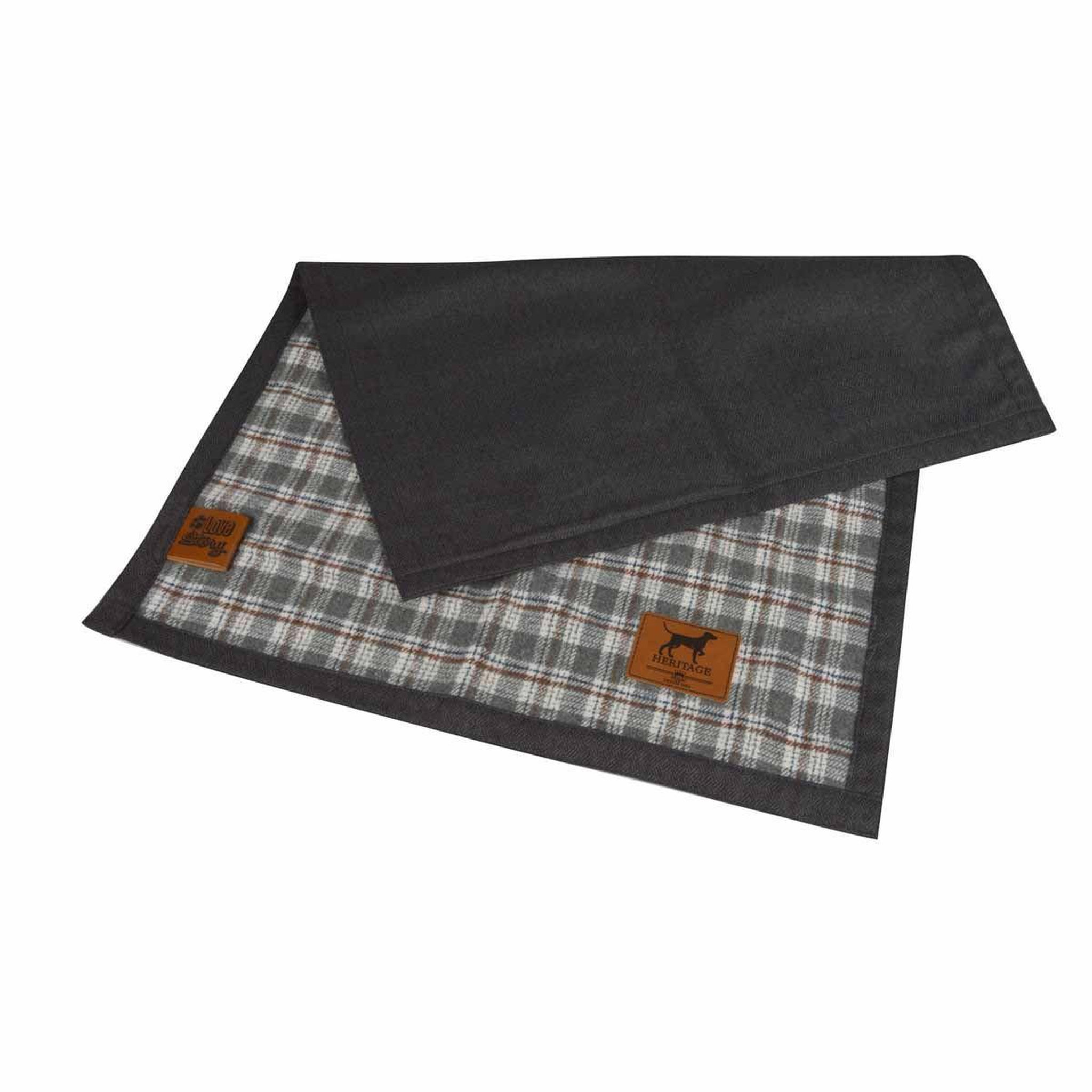 Voir la diapositive 1 : LOVE STORY Plaid pour Chien & Chat  Héritage  70x100cm Gris
