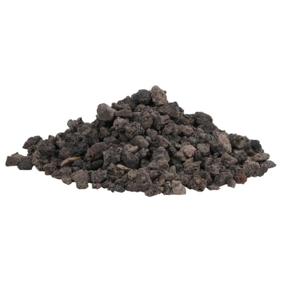 VIDAXL Roches volcaniques 10 kg noir 1 2 cm