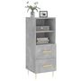 Voir la diapositive 3 : VIDAXL Buffet Gris beton 34,5x34x90 cm Bois d'ingenierie