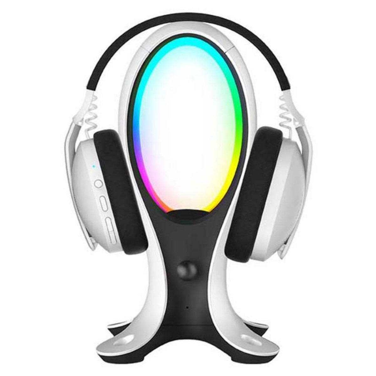 Subsonic Electra Stand pour casque gaming avec lampe Led et hub usb, emplacement pour figurine