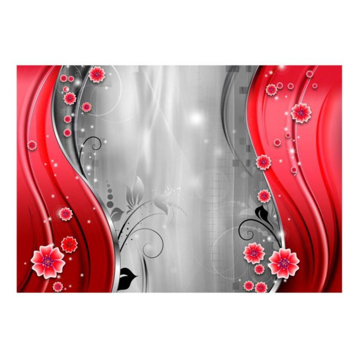 Paris Prix Papier Peint  Behind the Curtain of Red