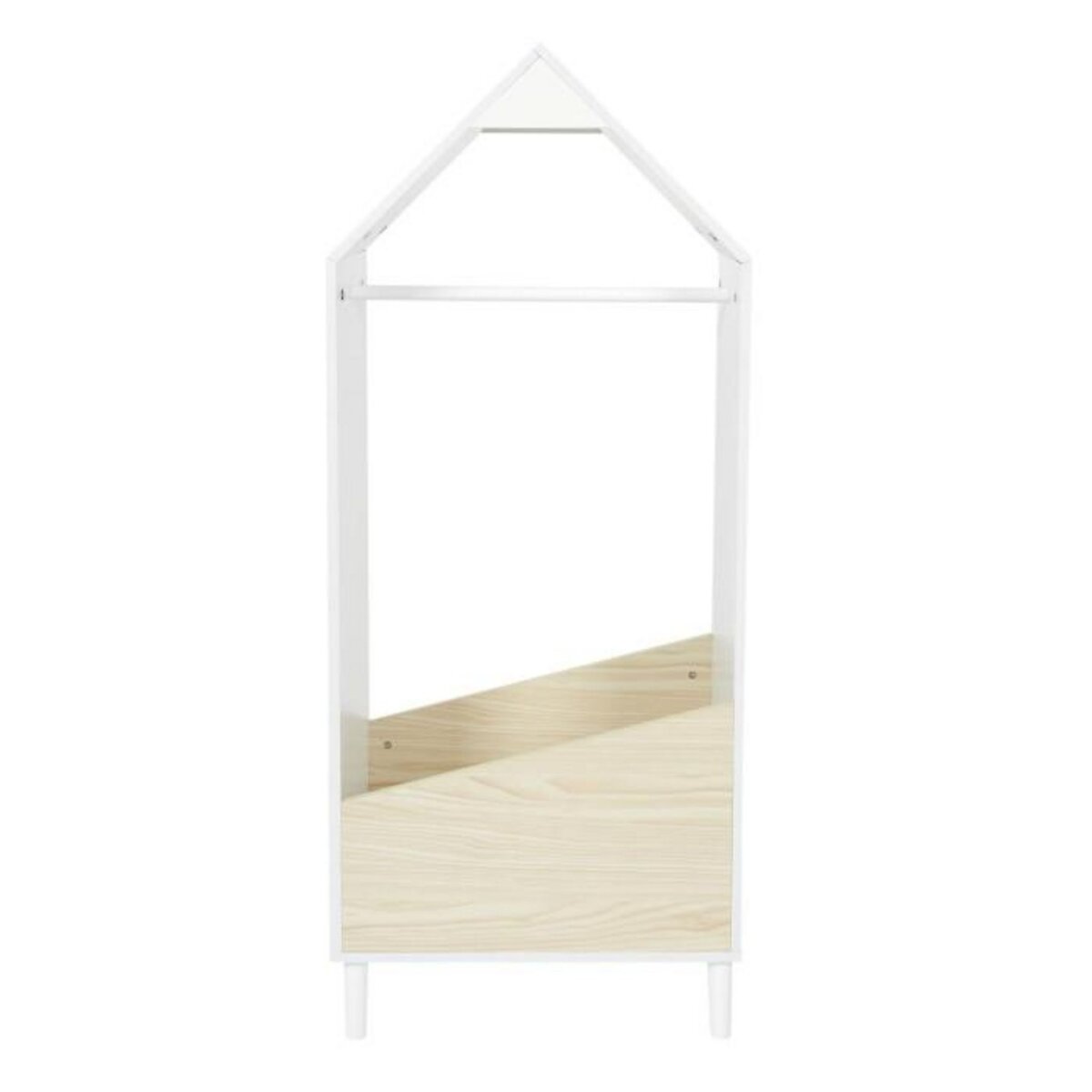 Paris Prix Penderie Enfant  Maya  116cm Blanc & Beige