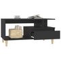 Voir la diapositive 4 : VIDAXL Table basse Noir 90x49x45 cm Bois d'ingenierie
