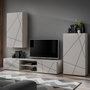 Voir la diapositive 1 : Paris Prix Ensemble Meuble TV 3P  Geo  250cm Beige