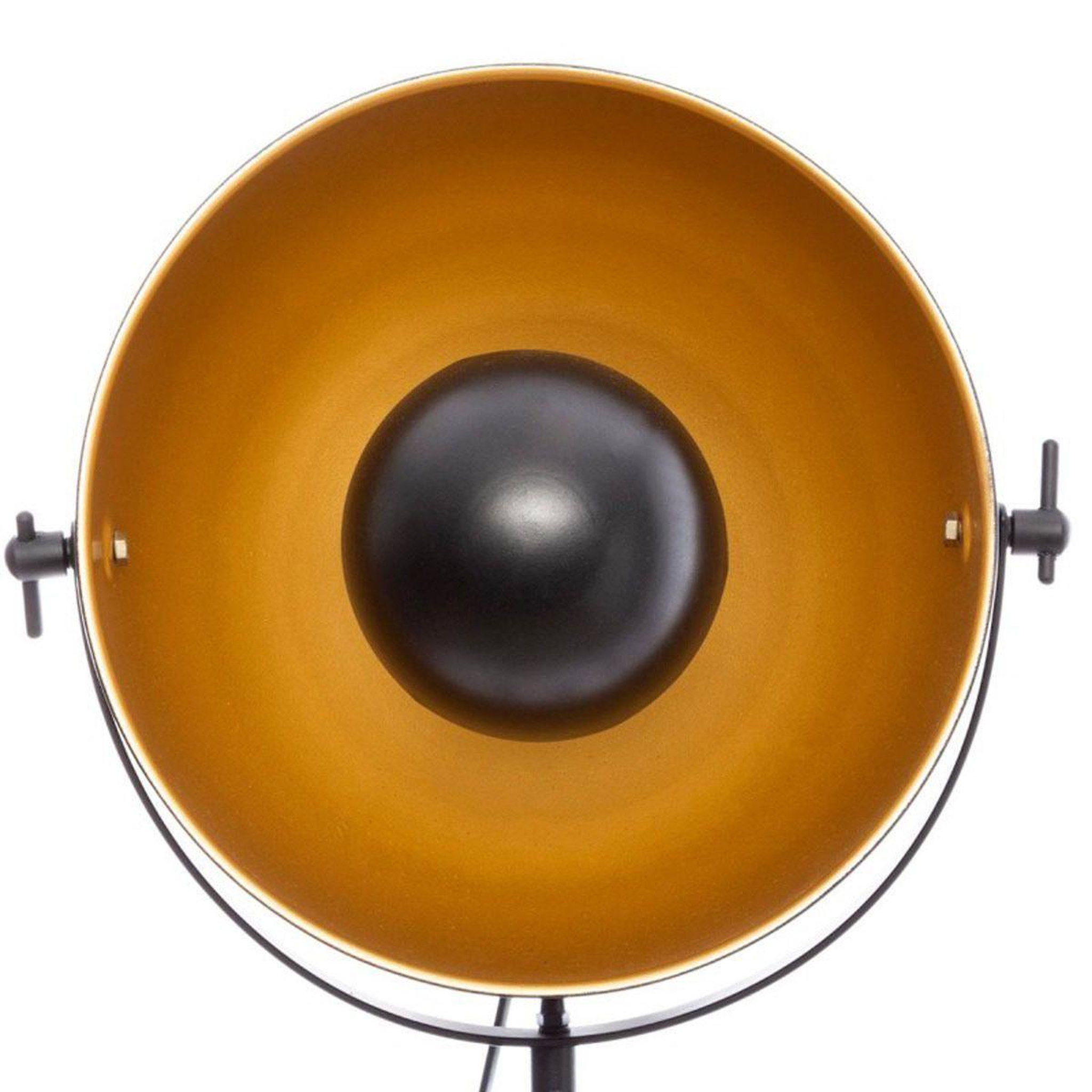 Voir la diapositive 3 : ATMOSPHERA Lampe à poser trépied design  lahti  71cm noir & or