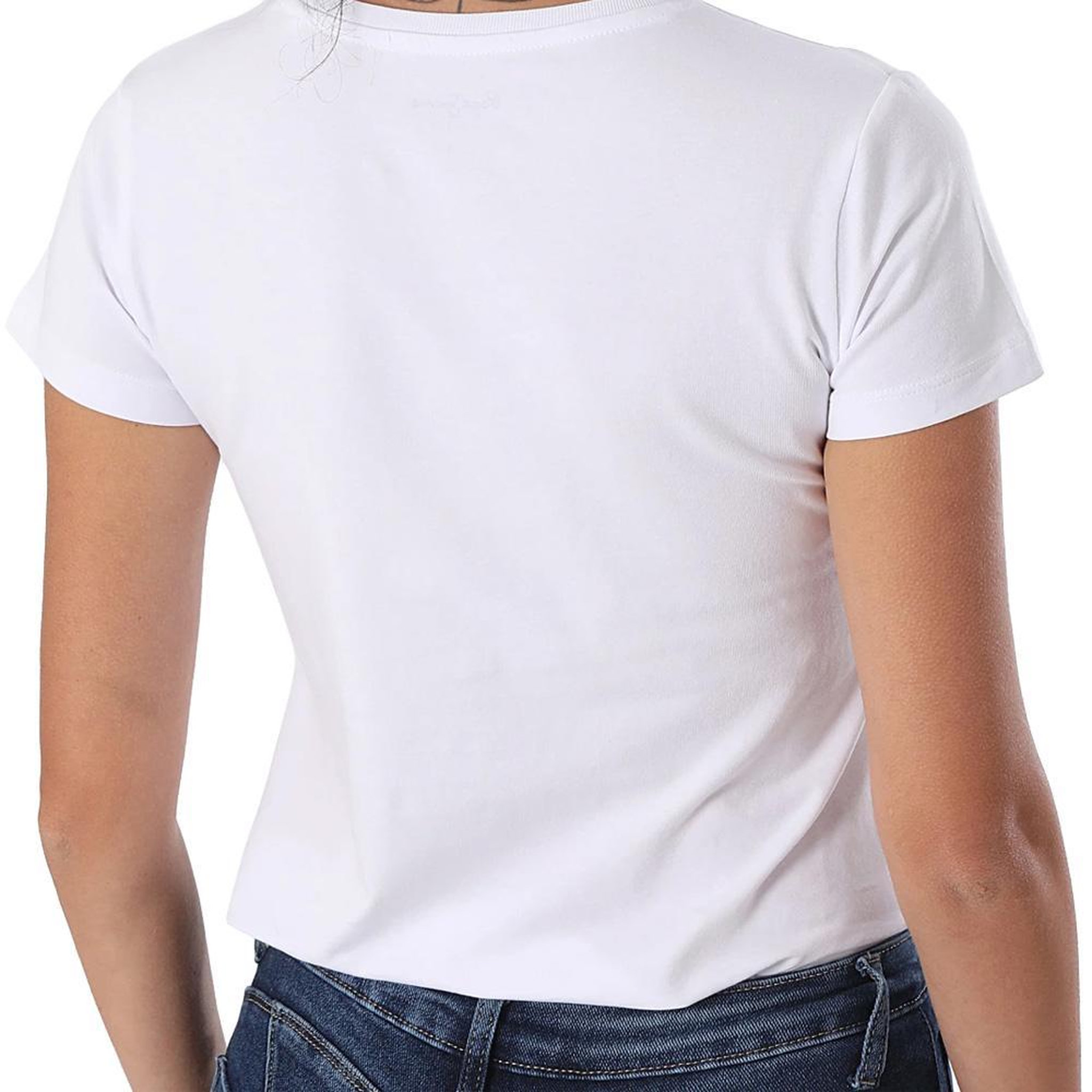 Voir la diapositive 2 : Pepe Jeans T-Shirt Blanc Femme Pepe jeans Pjl L Nd T