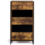 Voir la diapositive 3 : ID MARKET Chiffonnier 5 tiroirs CHICAGO 60 cm commode semainier design industriel