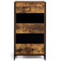 Voir la diapositive 3 : ID MARKET Chiffonnier 5 tiroirs CHICAGO 60 cm commode semainier design industriel