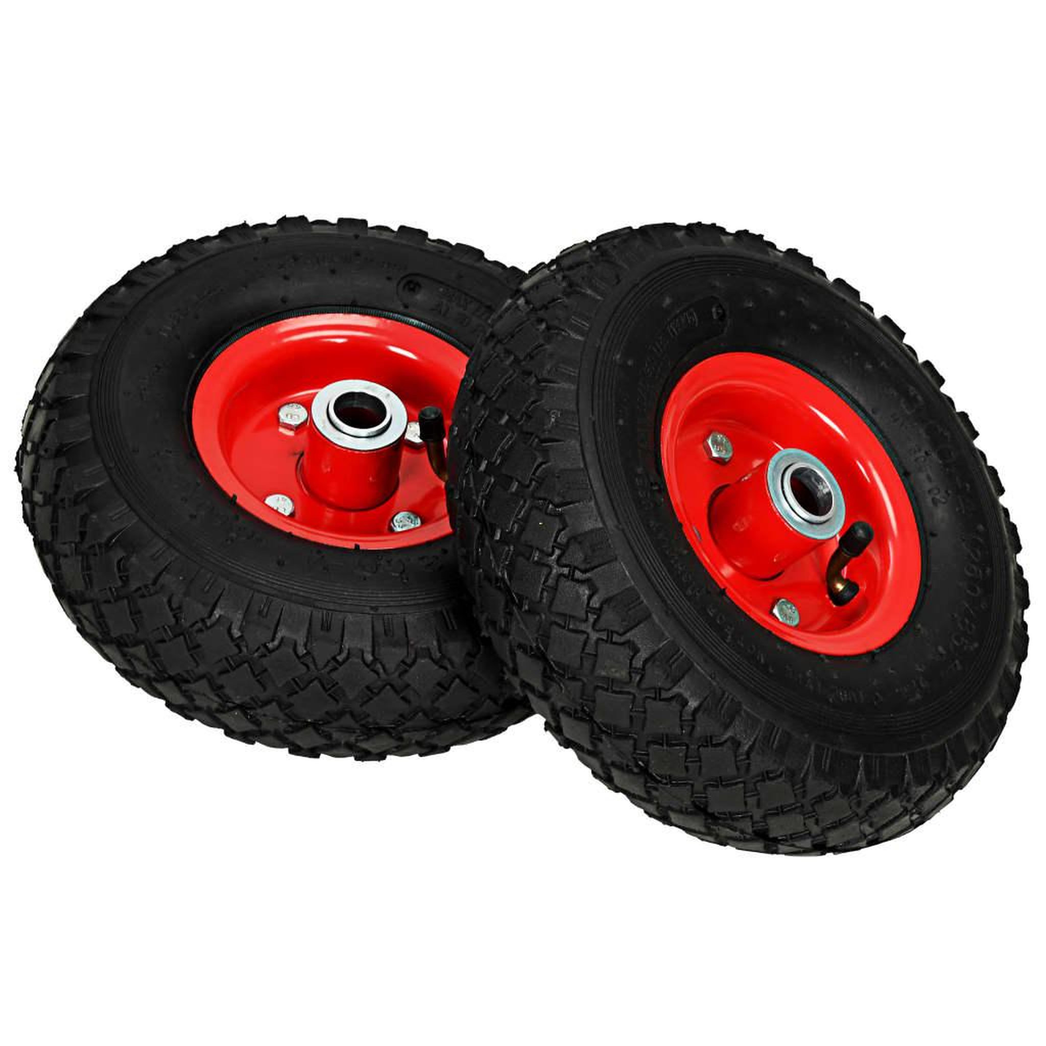 Voir la diapositive 2 : VIDAXL Roues de diable 2 pcs Caoutchouc 3.00-4 (245x82)