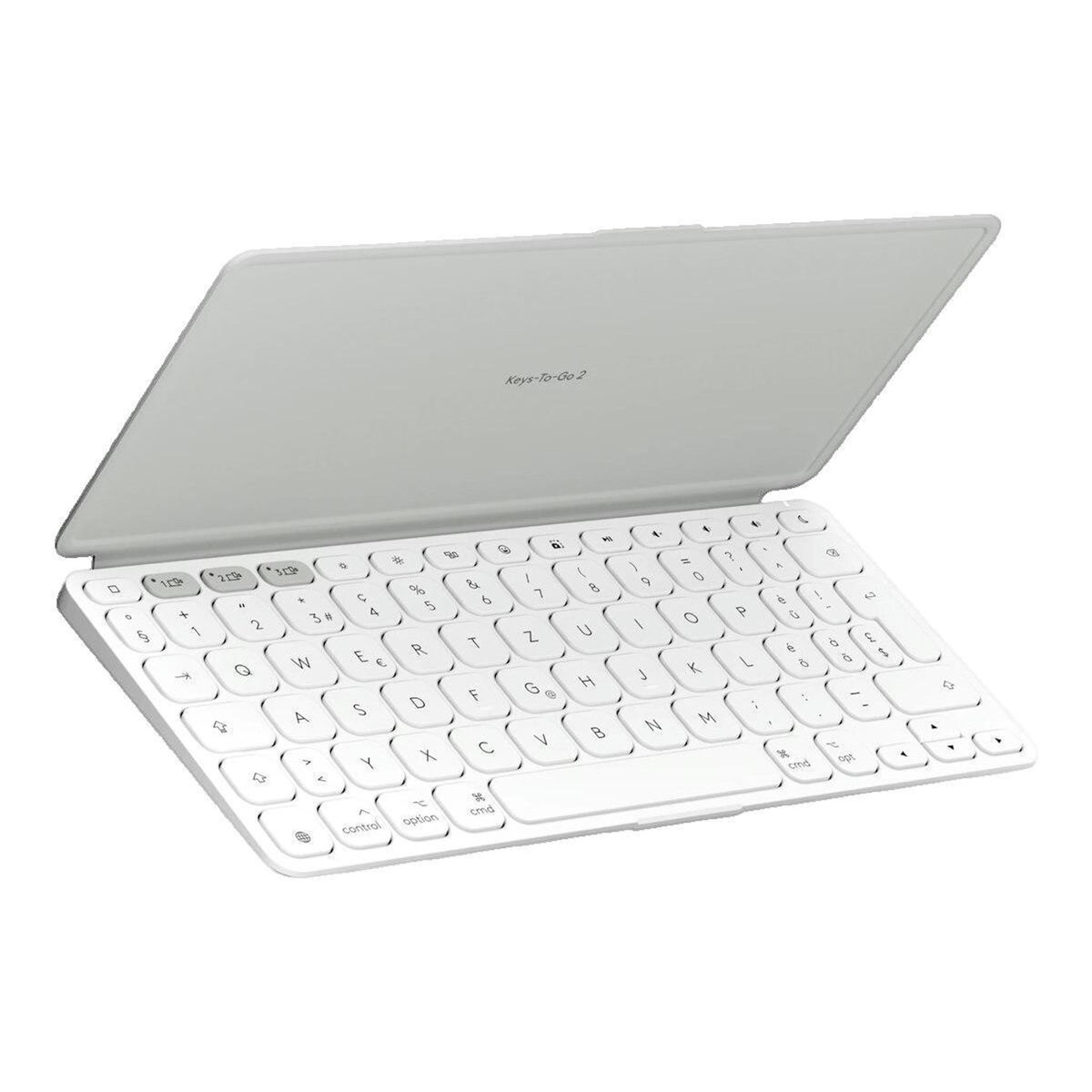 Logitech Clavier Logitech Keys-To-Go 2 gris pâle