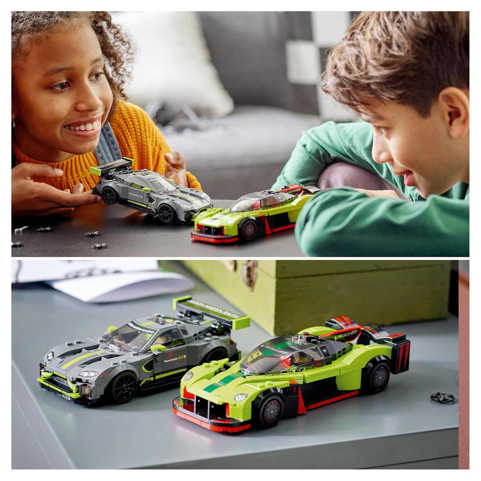 Voir la diapositive 8 : LEGO Speed Champions 76910 Aston Martin Valkyrie AMR et Vantage GT3, 2 Modèles de Voitures de Course, Jouet à Collectionner Pour Enfants