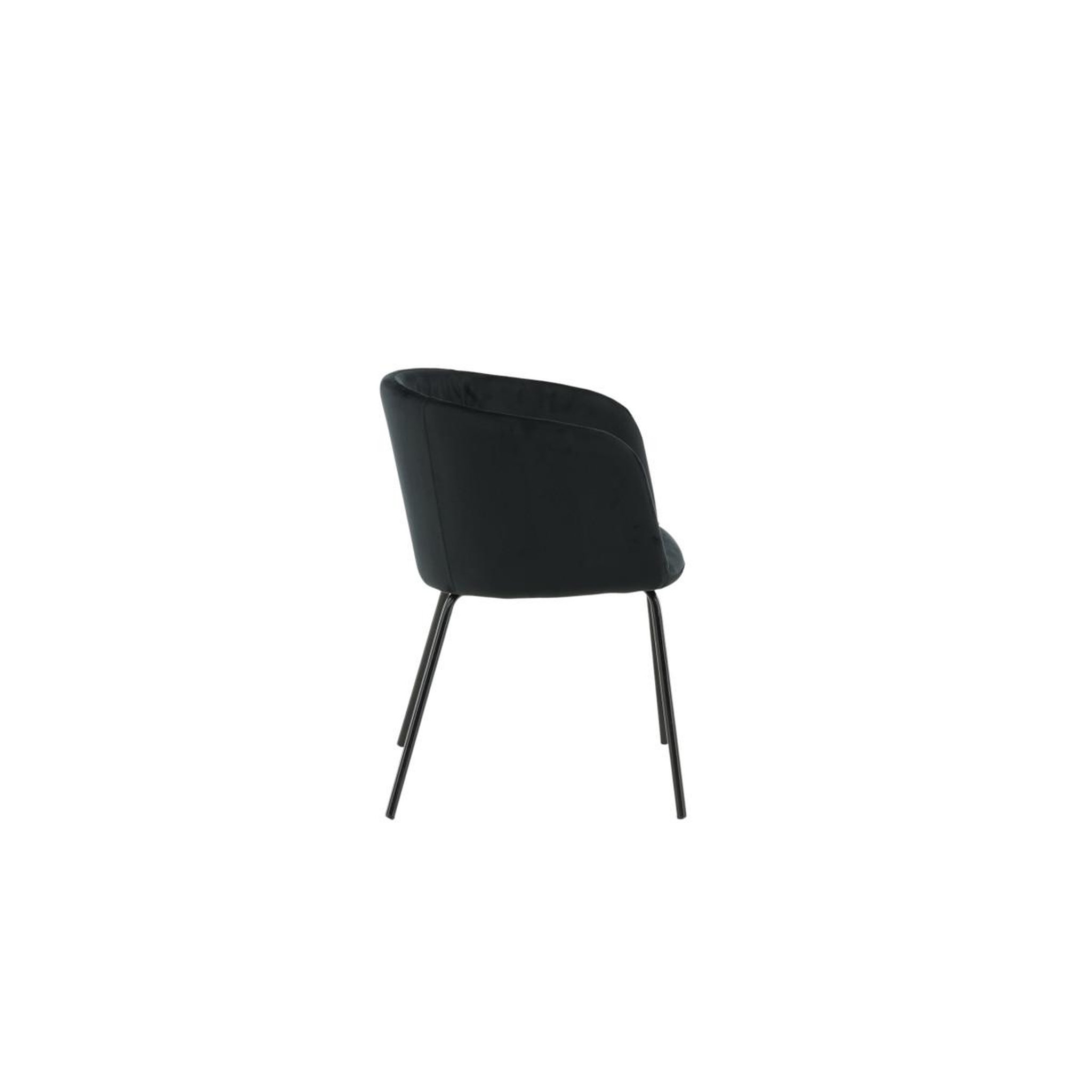 Voir la diapositive 2 : Paris Prix Chaise en velours  berit  78cm noir