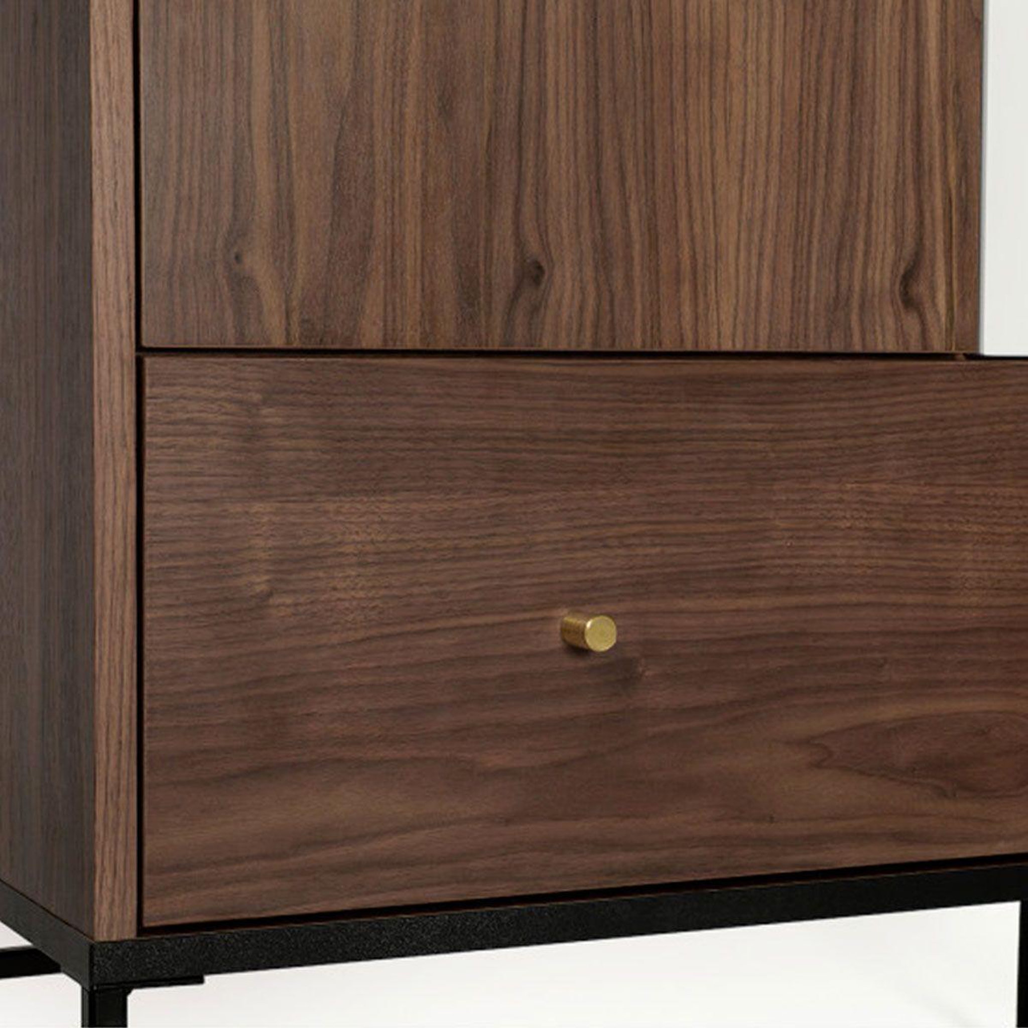 Voir la diapositive 4 : Paris Prix Armoire 2 portes & 1 tiroir  flo  190cm noyer & blanc