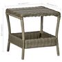 Voir la diapositive 6 : VIDAXL Table de jardin Marron 45x45x46,5 cm Resine tressee
