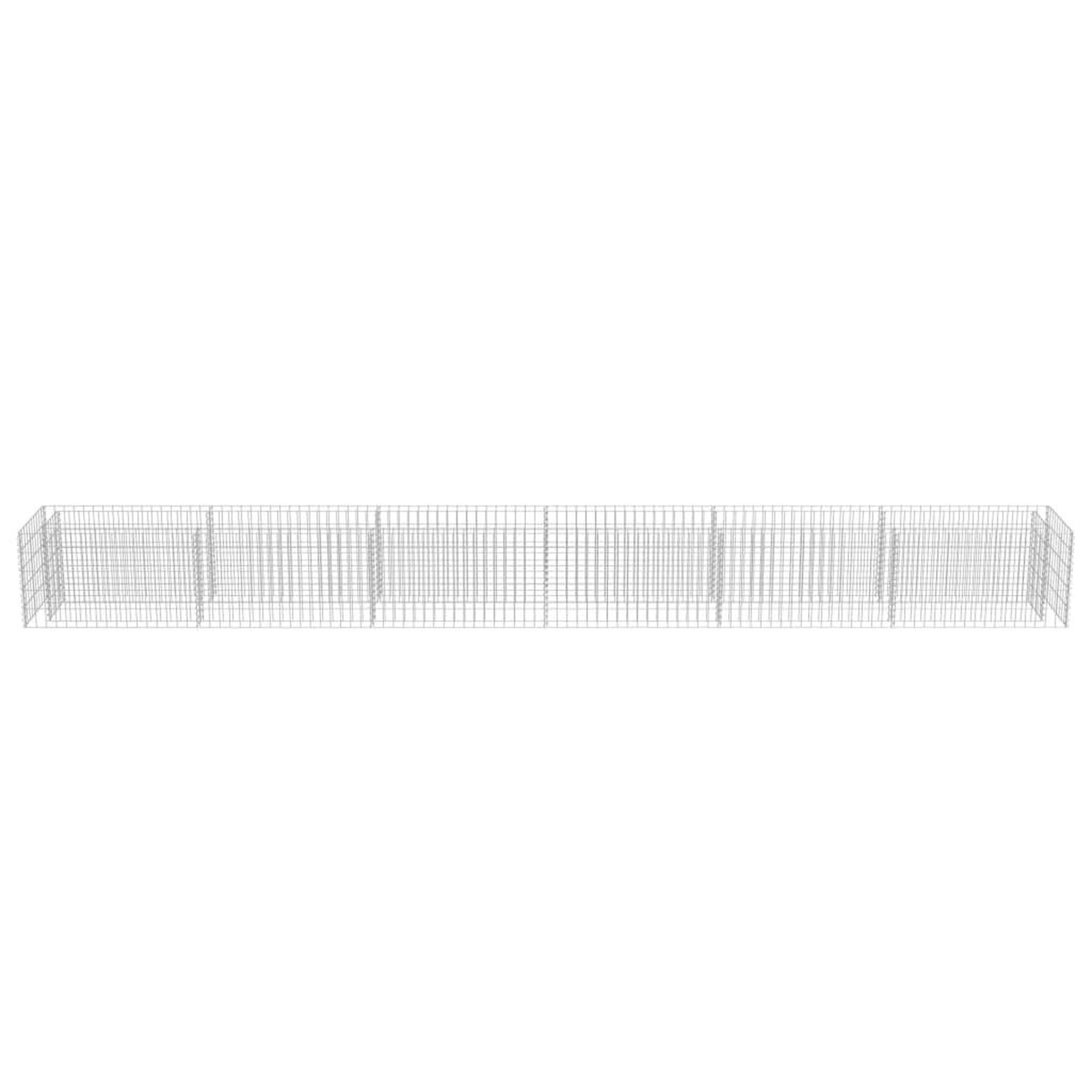 Voir la diapositive 5 : VIDAXL Lit sureleve a gabion Acier galvanise 540x50x50 cm