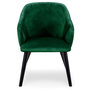 Voir la diapositive 3 : Paris Prix Lot de 2 Fauteuils en Velours  Yugnat  85cm Vert