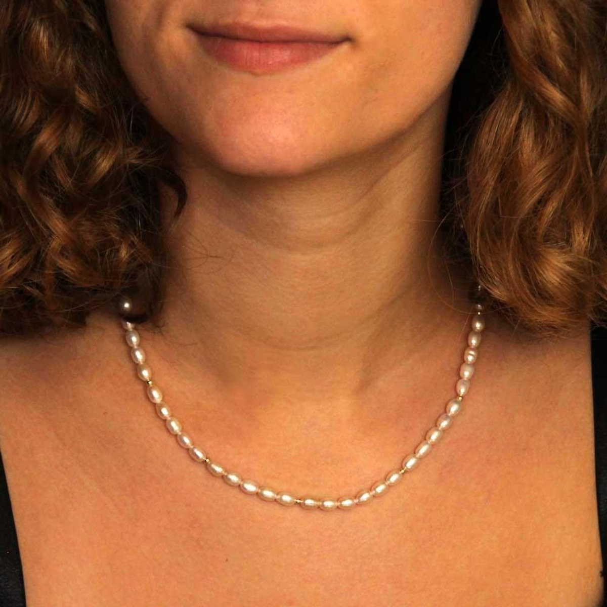 L'ATELIER D'AZUR Collier Or Jaune et Perles