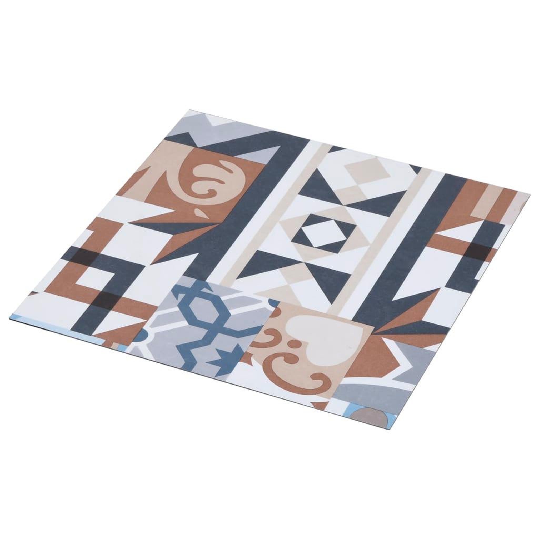 Voir la diapositive 2 : VIDAXL Dalle de plancher autoadhesif PVC 5,11 m^2 motif mono