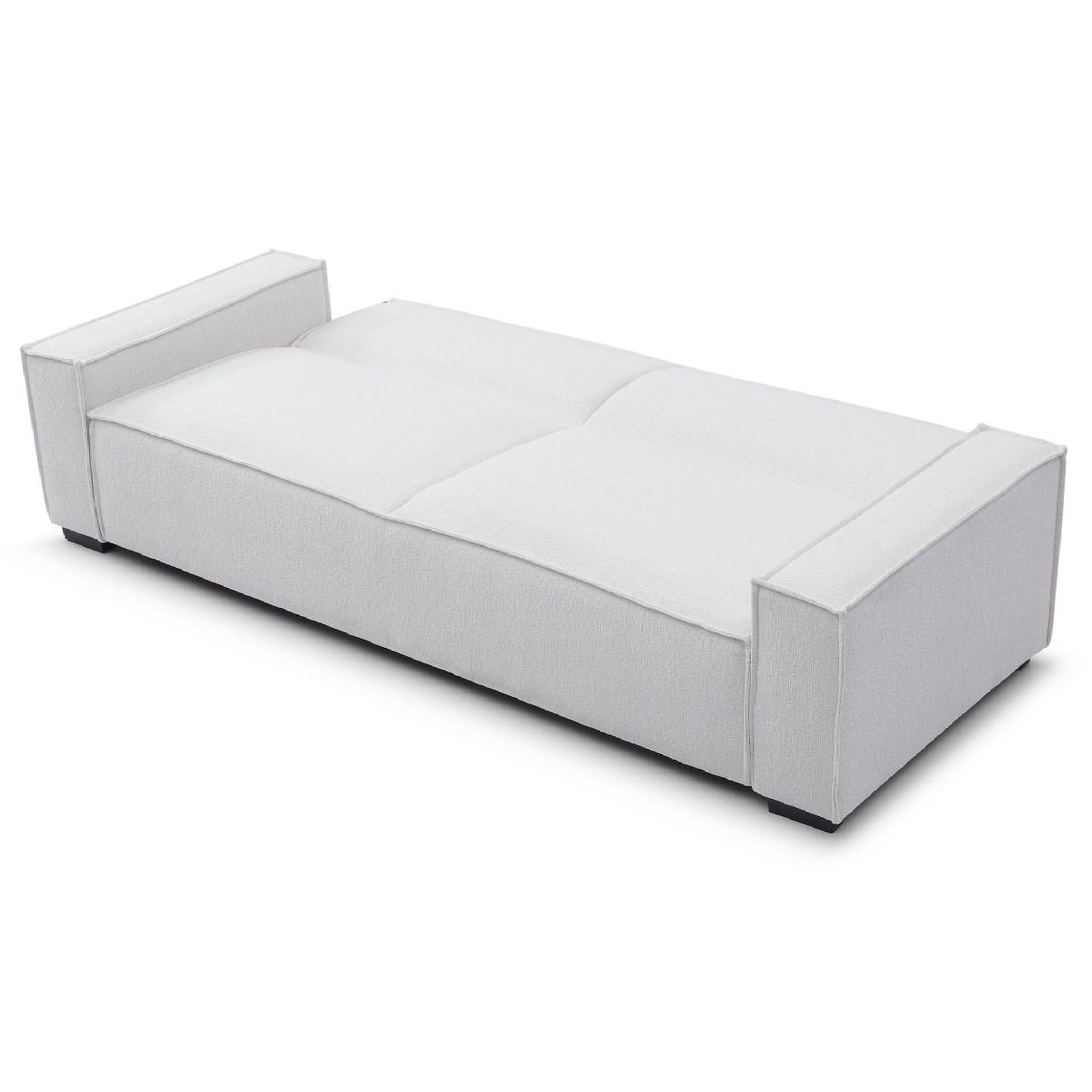 Voir la diapositive 4 : Paris Prix Canapé convertible 3 places bouclette  roby  230cm crème