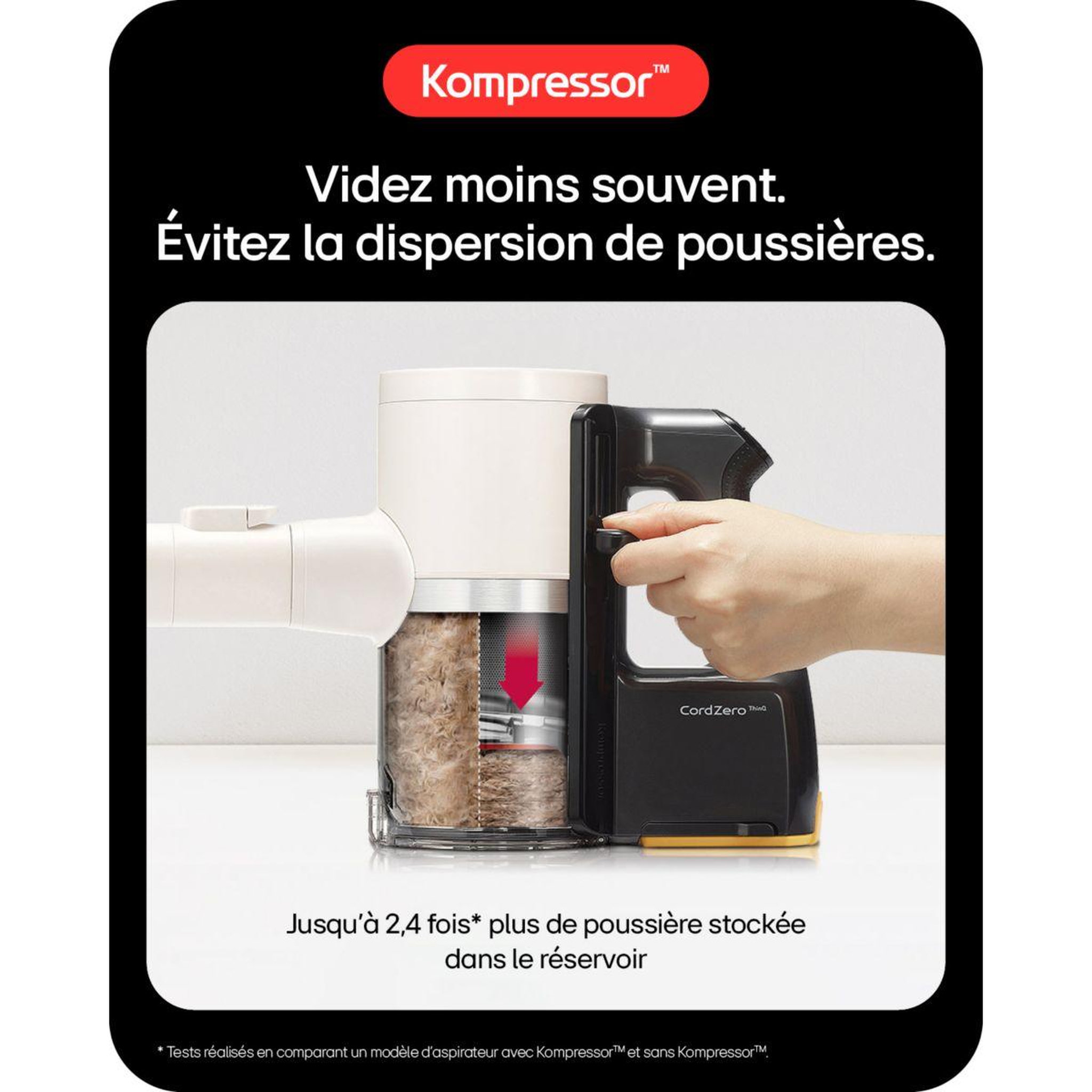 Voir la diapositive 3 : LG Aspirateur balai A9K-LITE1C