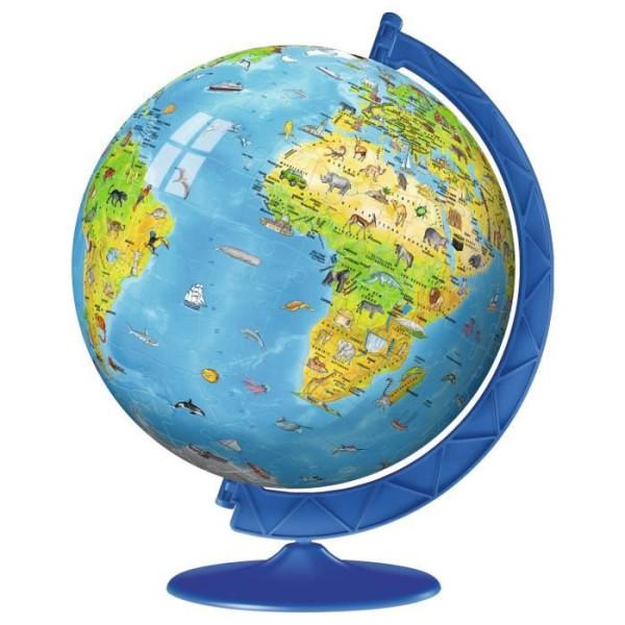Voir la diapositive 2 : RAVENSBURGER Puzzle 3d globe terrestre 180 pieces - ravensburger - éducatif - sans colle - des 7 ans