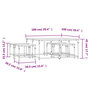 Voir la diapositive 6 : VIDAXL Tables basses gigognes 5 pcs chene fume bois d'ingenierie