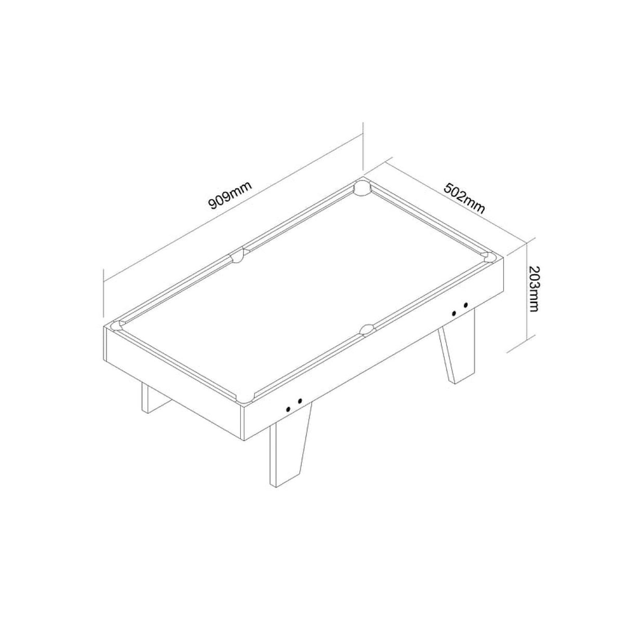 Voir la diapositive 3 : Cougar Mini billard - 3 ft - chêne-gris