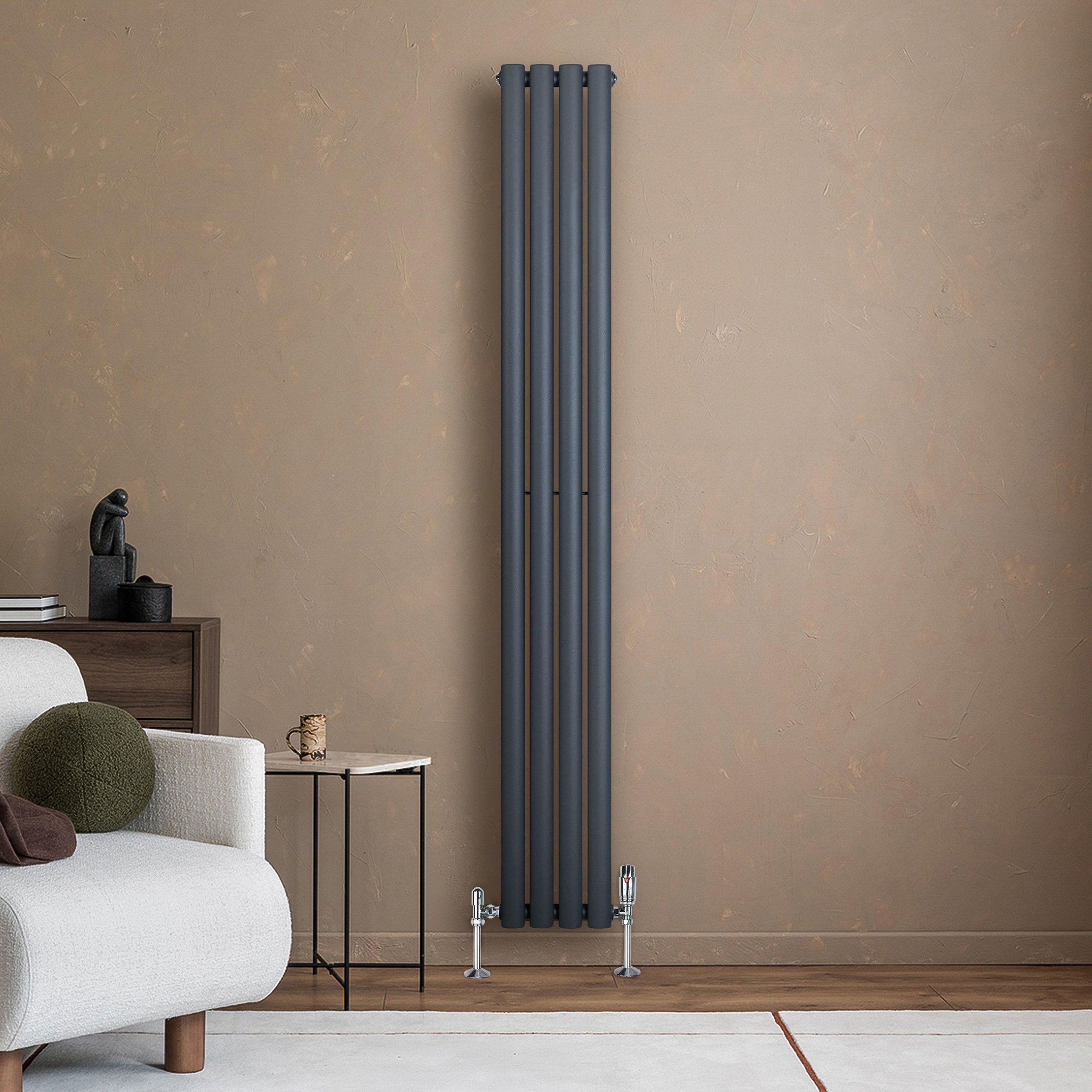 Voir la diapositive 4 : MONSTERSHOP Radiateur à colonnes ovales, 1 panneau - 1800 x 240 mm