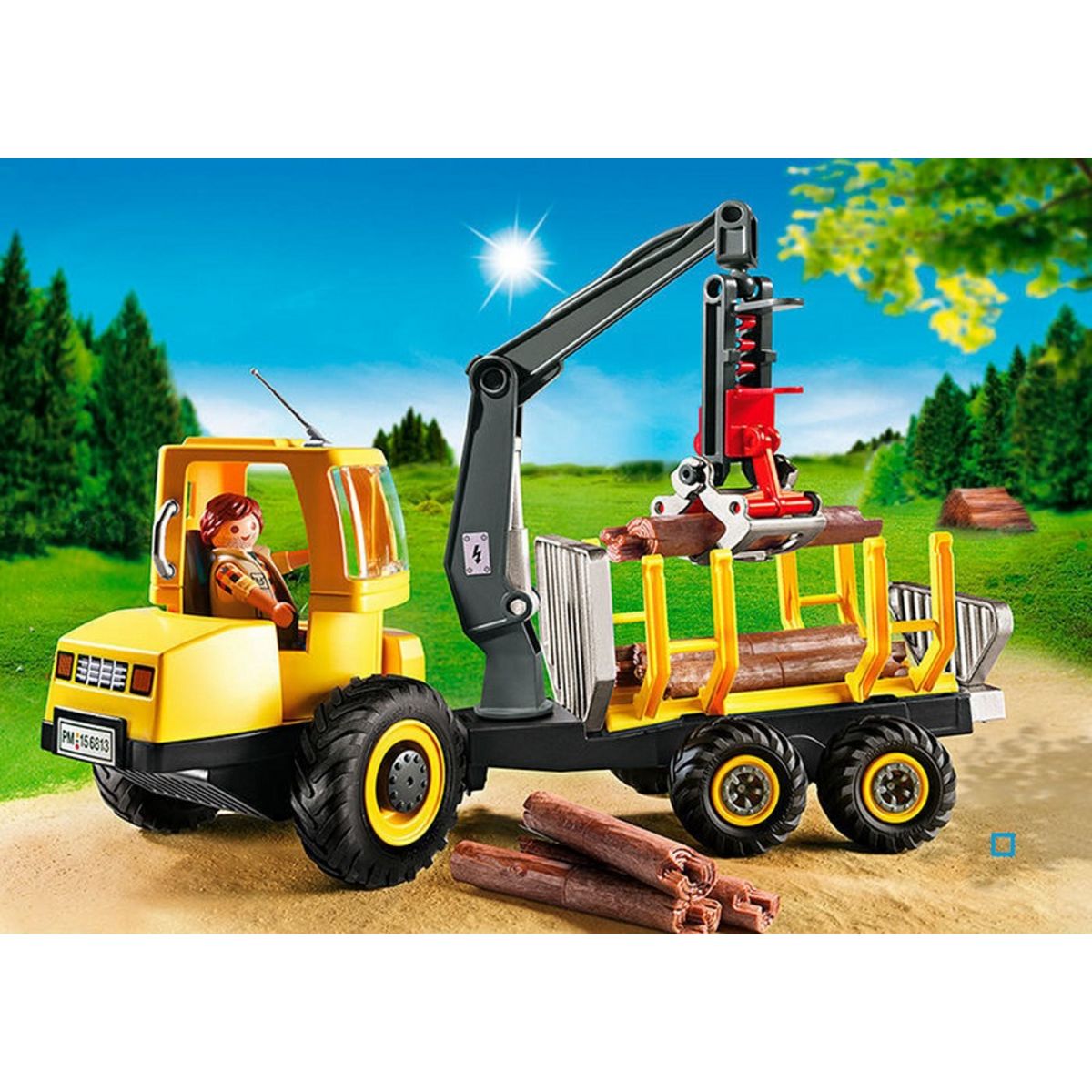 PLAYMOBIL 6813 - Porteur avec bûcheron