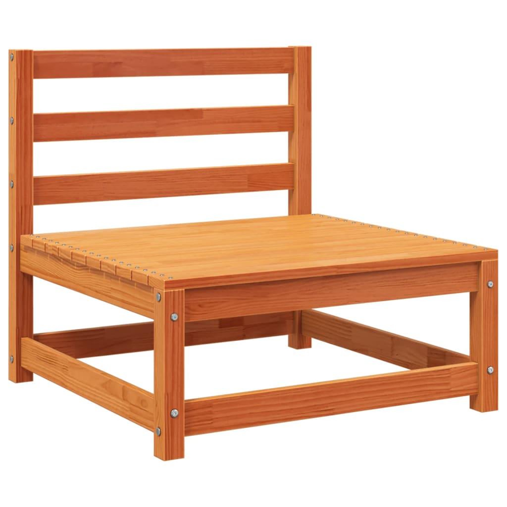 Voir la diapositive 5 : VIDAXL Canape de jardin sans accoudoirs repose-pieds bois pin massif