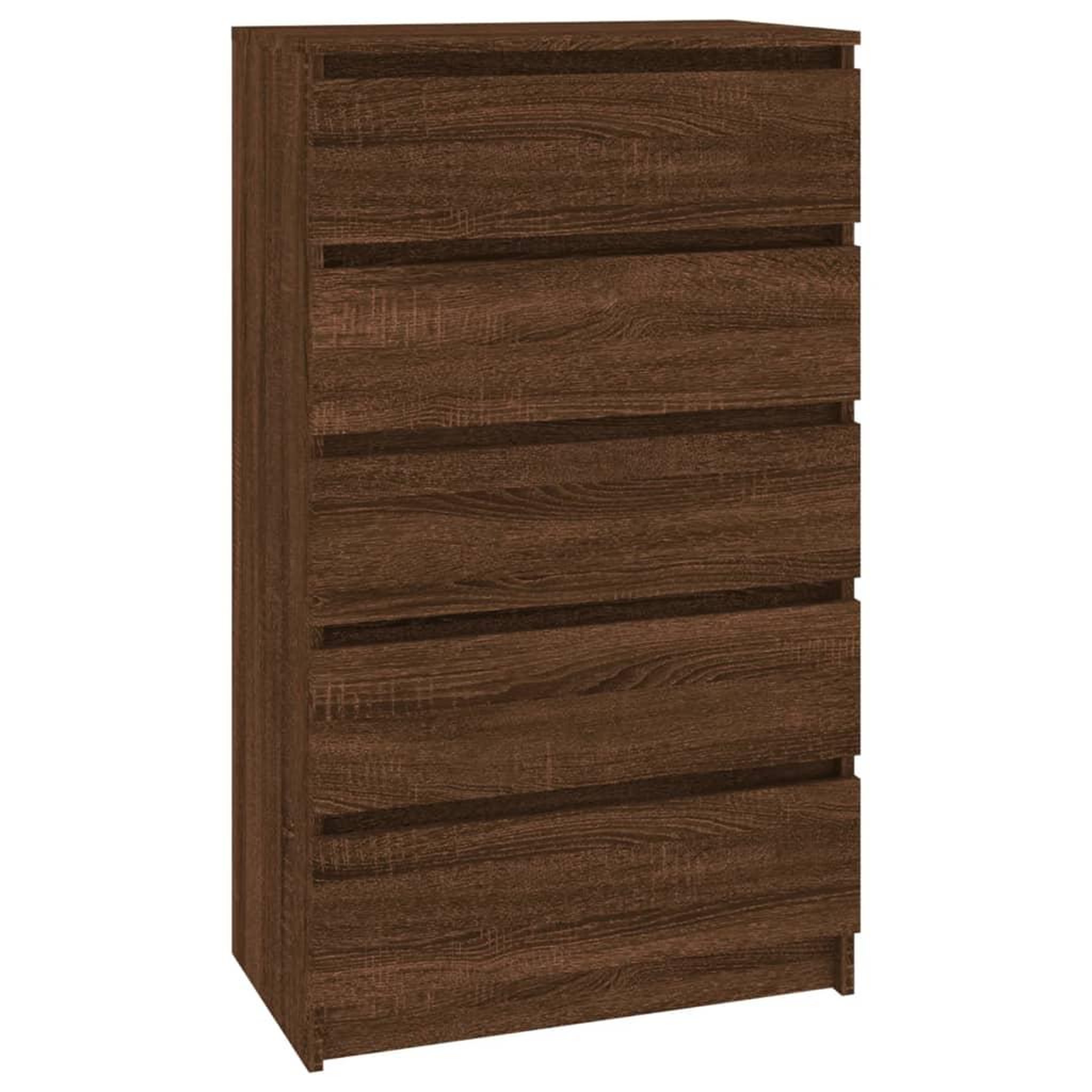 Voir la diapositive 2 : VIDAXL Commode Chene marron 60x36x103 cm Bois d'ingenierie