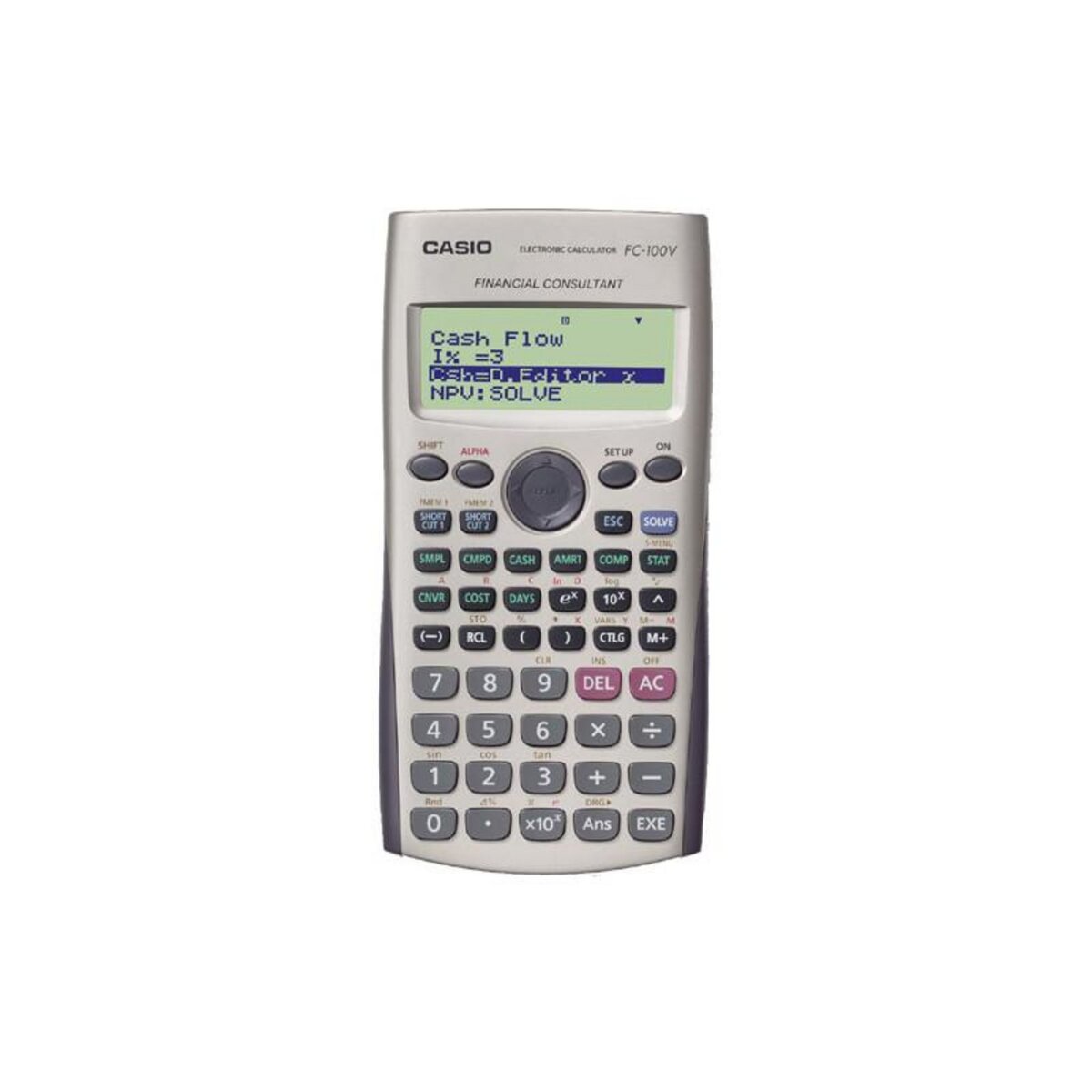 CASIO Calculatrice Casio FC 100 V Argent
