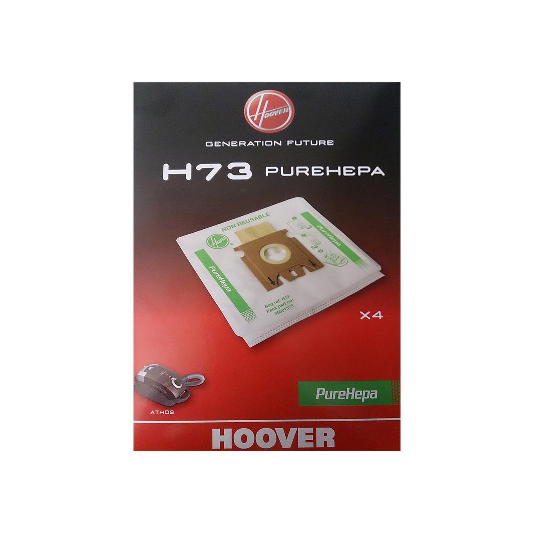 Voir la diapositive 2 : HOOVER Sac aspirateur h73 purehepa