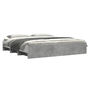 Voir la diapositive 3 : VIDAXL Cadre de lit sans matelas gris beton 200x200 cm bois ingenierie