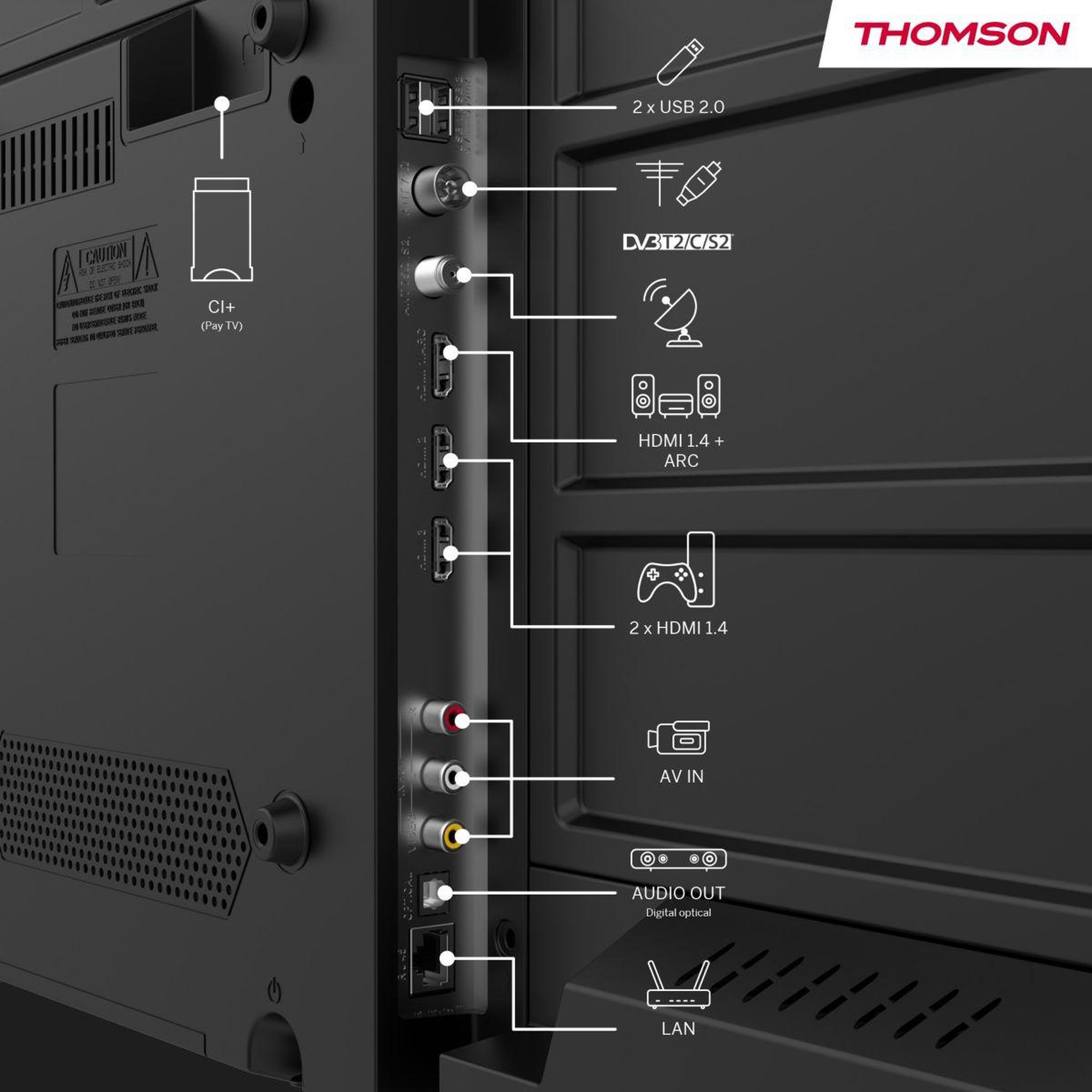 Voir la diapositive 5 : THOMSON TV LED 40FG2S15