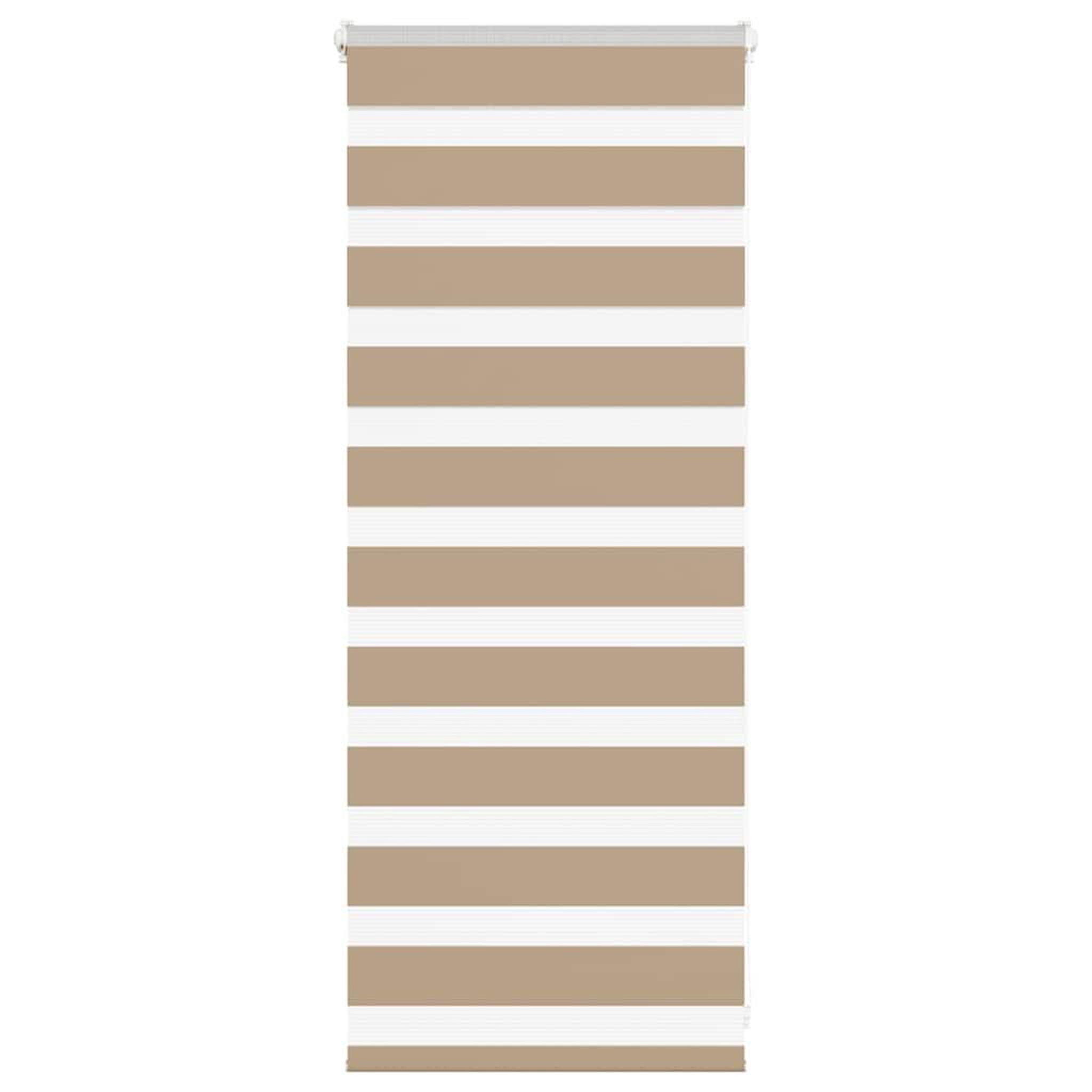 VIDAXL Store zebre marron sable largeur du tissu 50,9 cm polyester