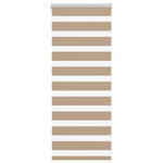 VIDAXL Store zebre marron sable largeur du tissu 50,9 cm polyester