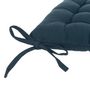 Voir la diapositive 2 : ATMOSPHERA Galette de Chaise  Loria  38x38cm Bleu Égéen