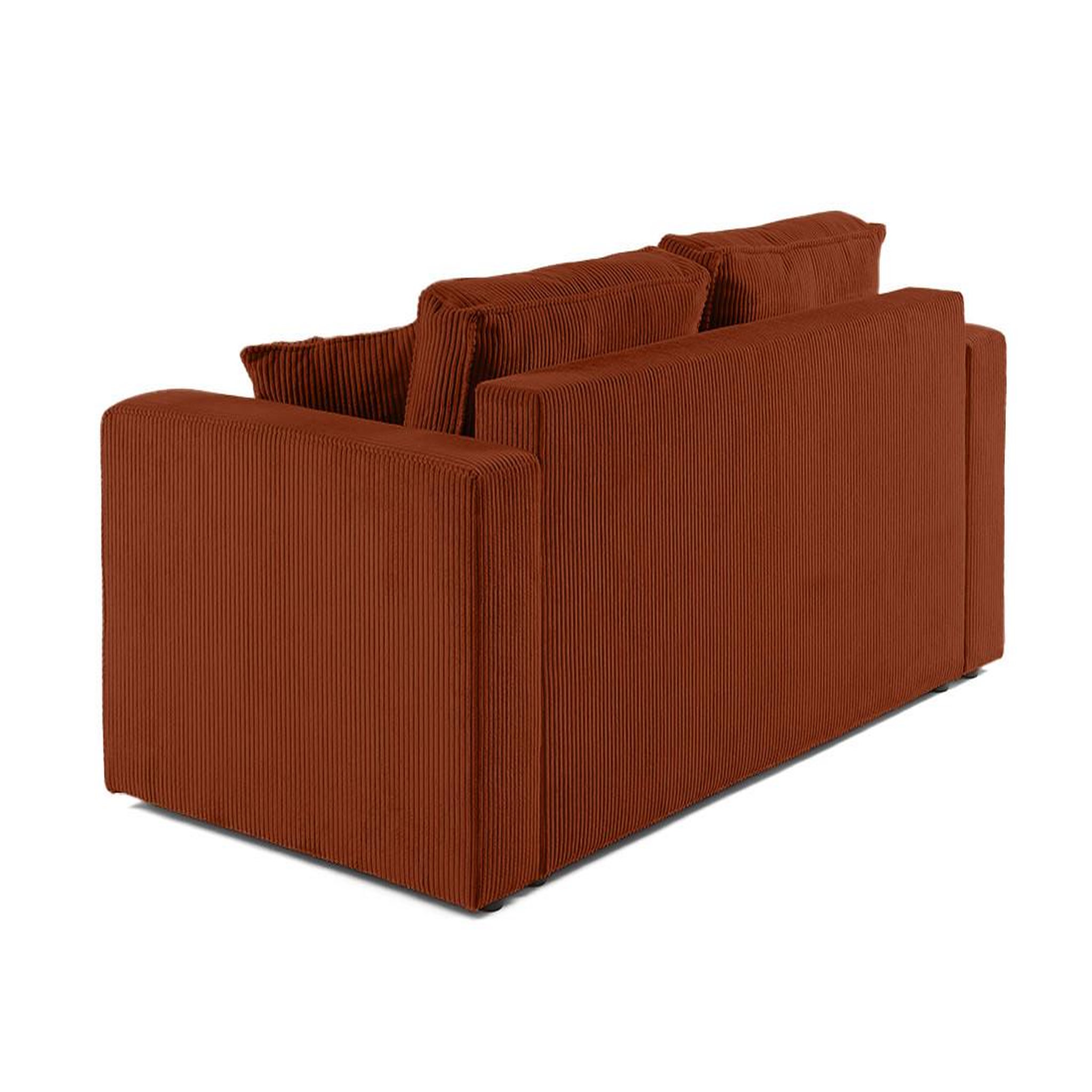 Voir la diapositive 6 : BEST MOBILIER Topaze - canapé droit 2 places - en velours côtelé