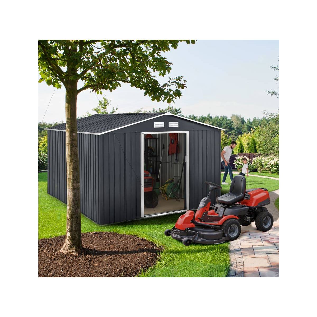 Habitat et Jardin Abri de jardin métal  Vegas  - 7,06 m²