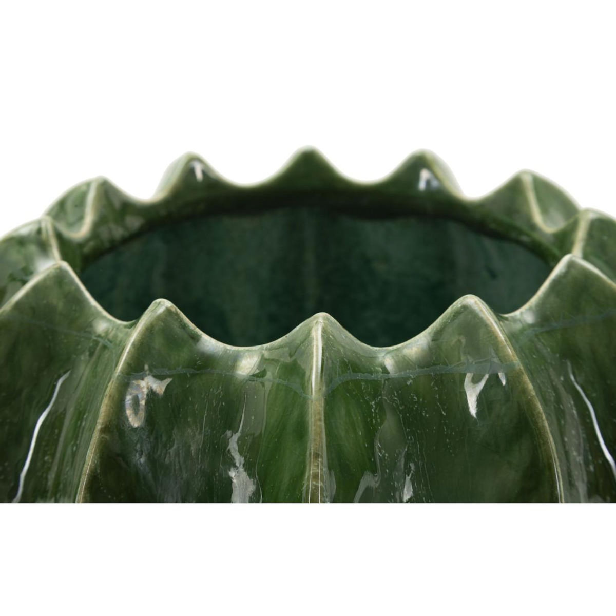Paris Prix Cache-Pot en Céramique  Cactus  22cm Vert