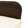 Voir la diapositive 5 : VIDAXL Ensemble de bistro de jardin 5 pcs coussins marron poly rotin