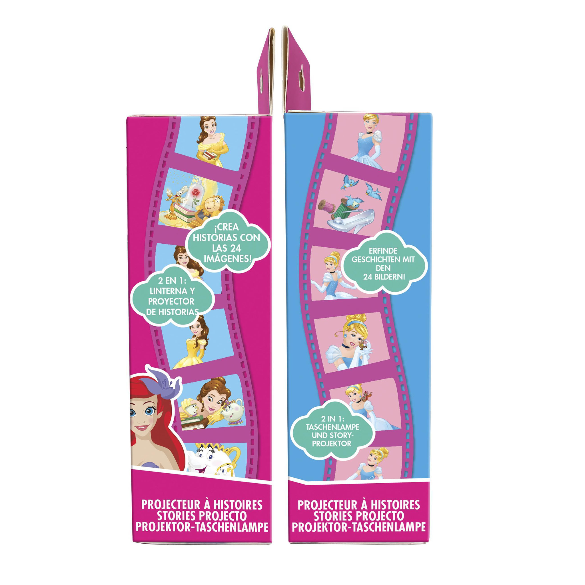 Voir la diapositive 4 : Lexibook Projecteur à histoires et lampe torche Disney princesses